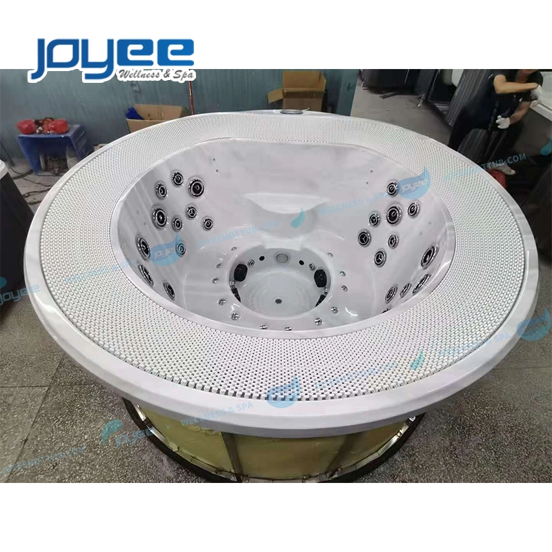 Joyee Drop in Garden Ground Deluxe outdoor Round Whirlpool Hot Tub with Jacuzzzi