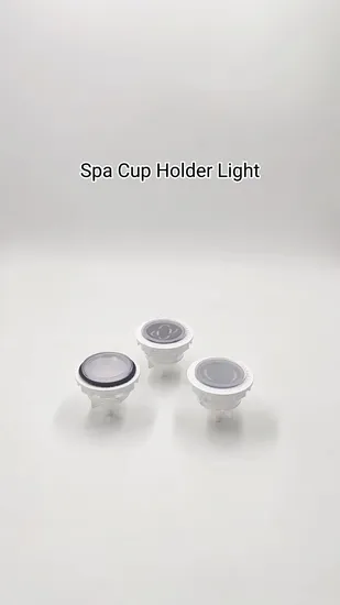 Hot Sale 7 Color RGB 12V Waterproof PVC Cup Holder Lights for SPA