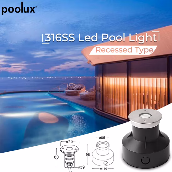High Quality IP68 Recessed Underwater Swimming Pool CREE LED Light 3W