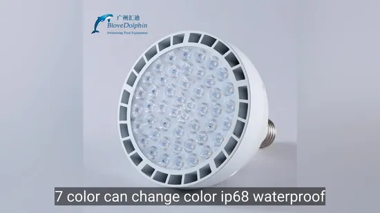 Vibrant RGB Underwater LED Pool Light for Wall Mounting