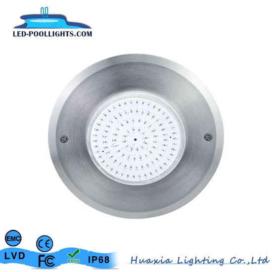 Resin Filled Fiberglass Underwater 8mm Slim Flat LED Swimming Pool Light for Concrete/Liner/Vinyl Pool 