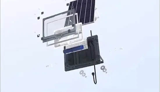 Multi Color Sensor Solar Power Energy System of LED Flood Light with Power Display 