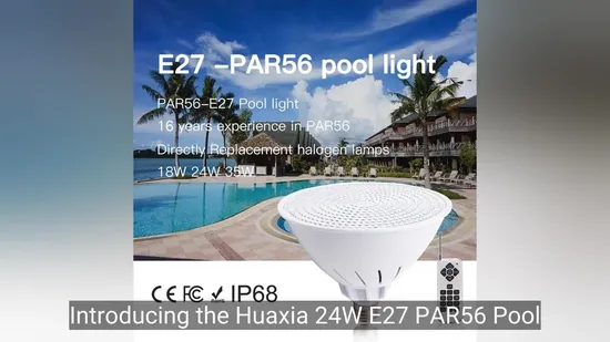 High Quality AC12V 35W E27 Base PAR56 Pool Light Bulb 