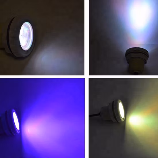 Mini LED Pool Light 12V 3W/6W RGB IP68 Waterproof Recessed Pool Lamp for Intex PVC Vinyl Piscina