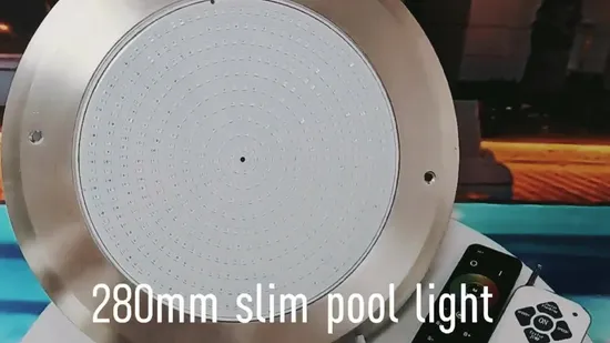 8mm Slim Newest LED Underwater SMD 316ss Stainless Steel DC 12/24 Volt WiFi Remote Control SPA Light Resin Filled Pool Lights 