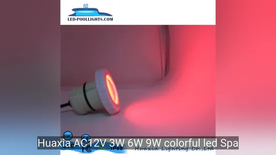 IP68 SPA Light Mini Pool and SPA Lighting 3W RGB Remote Resin Filled Liner Vinyl LED Underwater Swimming Pool Lamp 